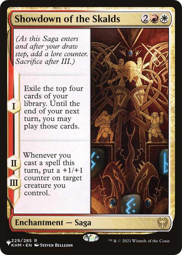 Showdown of the Skalds 229/285 card from The List Reprints