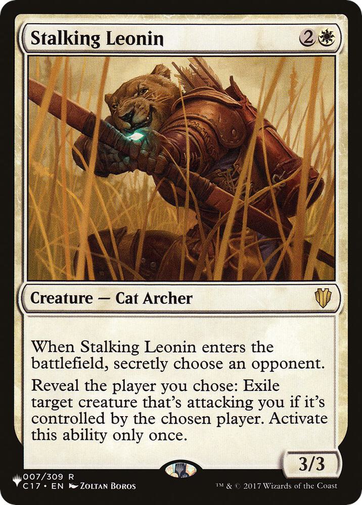 Stalking Leonin 007/309 card from The List Reprints