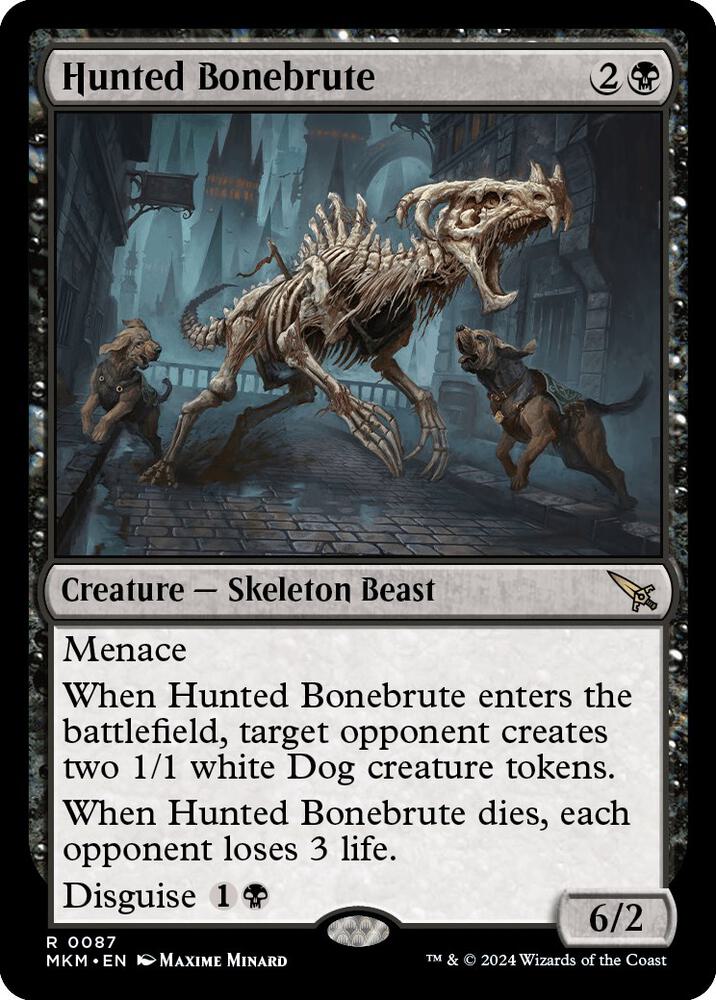 Hunted Bonebrute 87 card from Murders at Karlov Manor