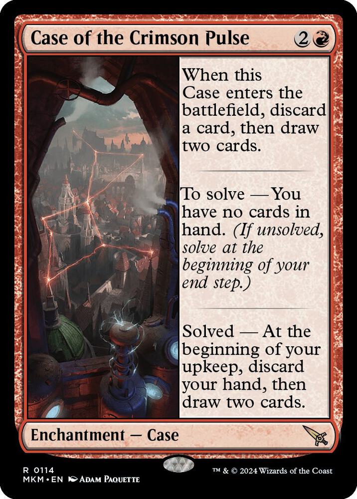 Case of the Crimson Pulse 114 card from Murders at Karlov Manor