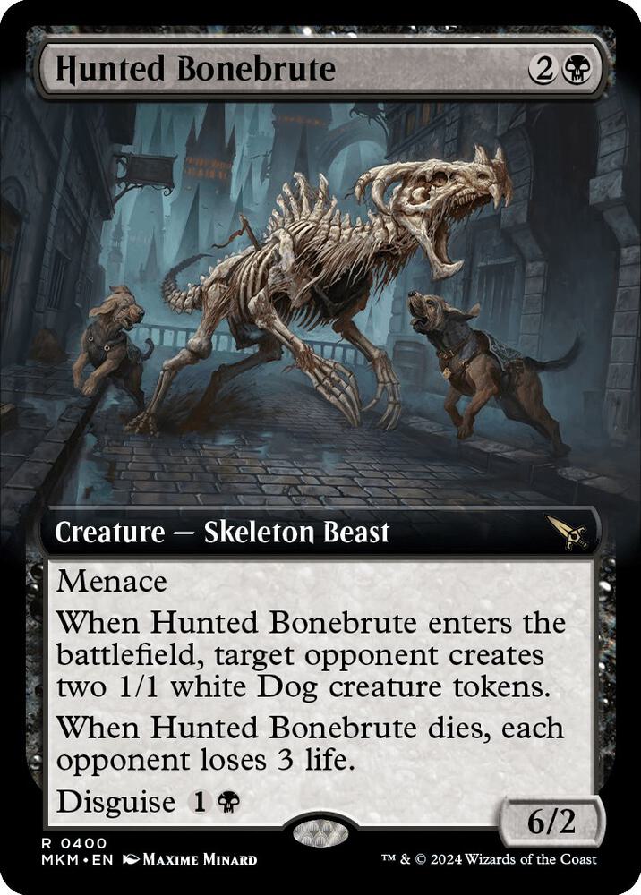 Hunted Bonebrute (Extended Art) 400 card from Murders at Karlov Manor