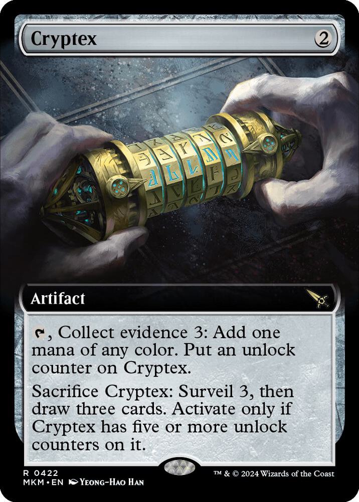 Cryptex (Extended Art) 422 card from Murders at Karlov Manor