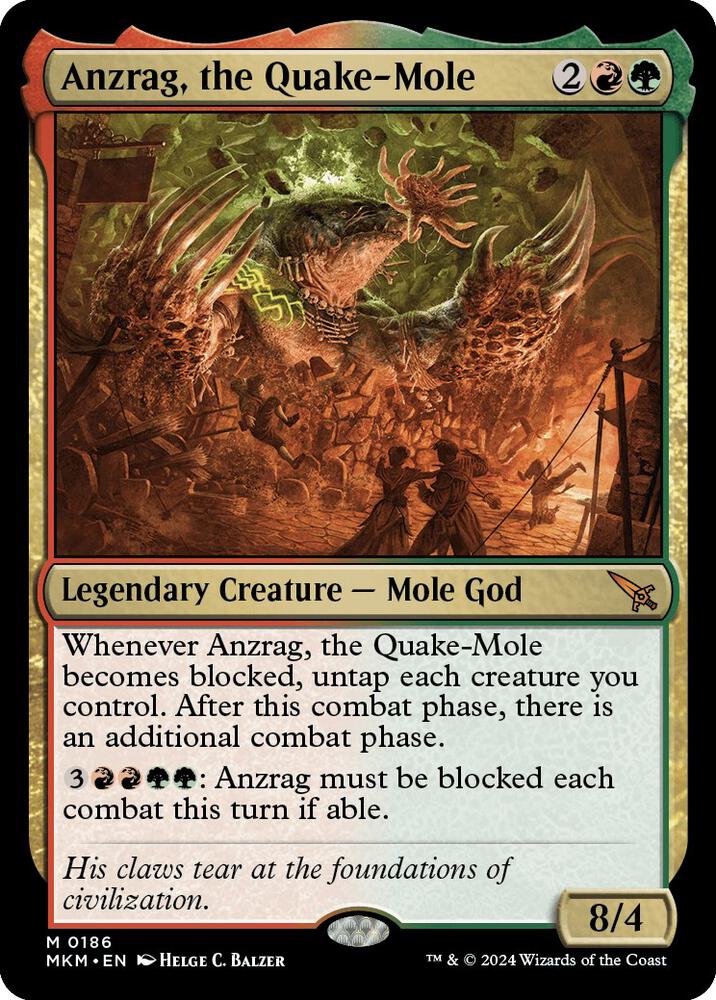 Anzrag, the Quake-Mole 186 card from Murders at Karlov Manor