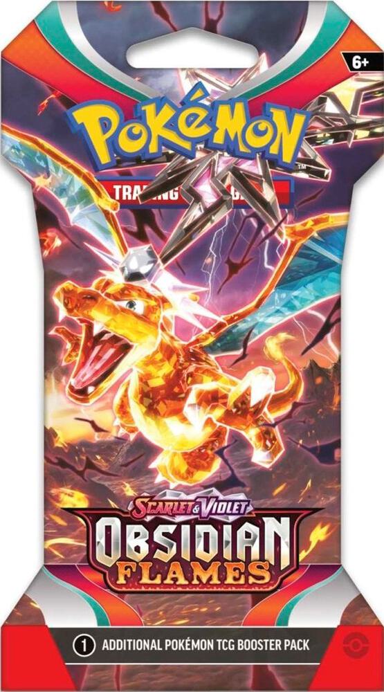 Obsidian Flames Sleeved Booster Pack card from SV03: Obsidian Flames