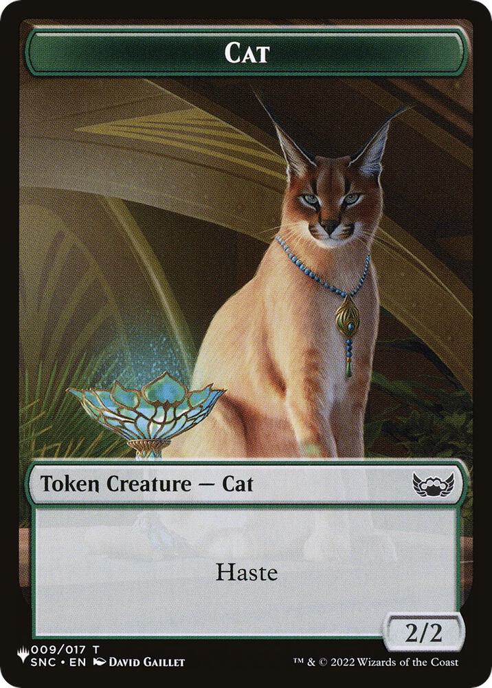 Cat (009) // Dog Double-Sided Token 9 // 10 card from The List Reprints