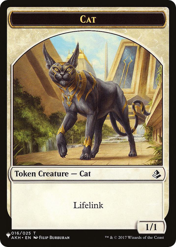Cat (016) // Citizen Double-Sided Token 16 // 12 card from The List Reprints