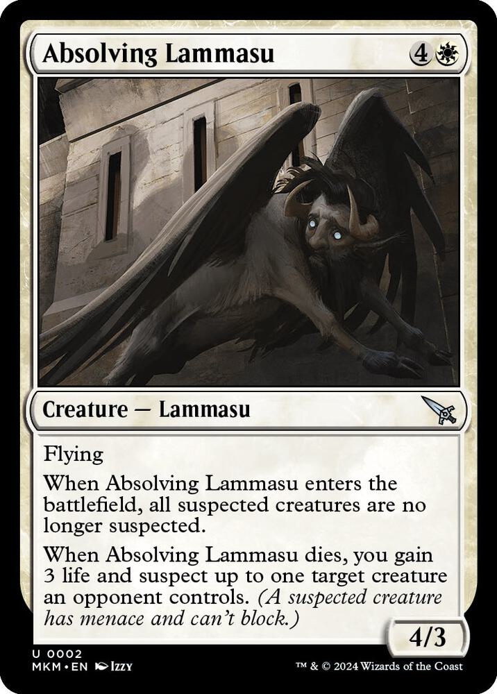 Absolving Lammasu 2 card from Murders at Karlov Manor