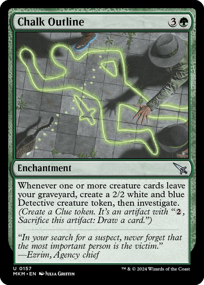Chalk Outline 157 card from Murders at Karlov Manor