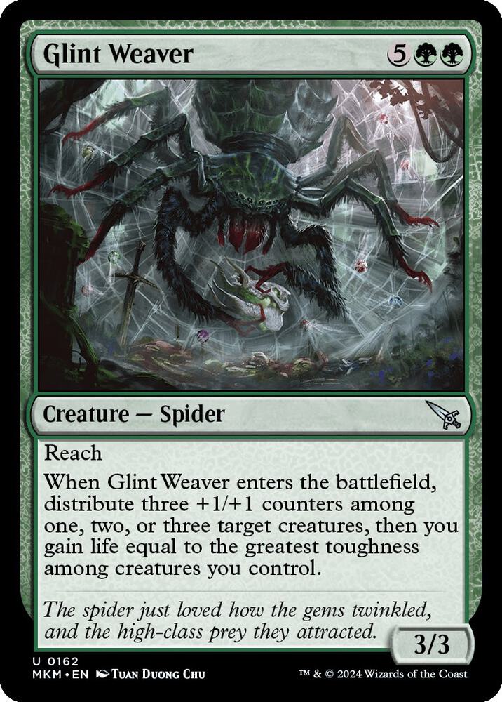 Glint Weaver 162 card from Murders at Karlov Manor