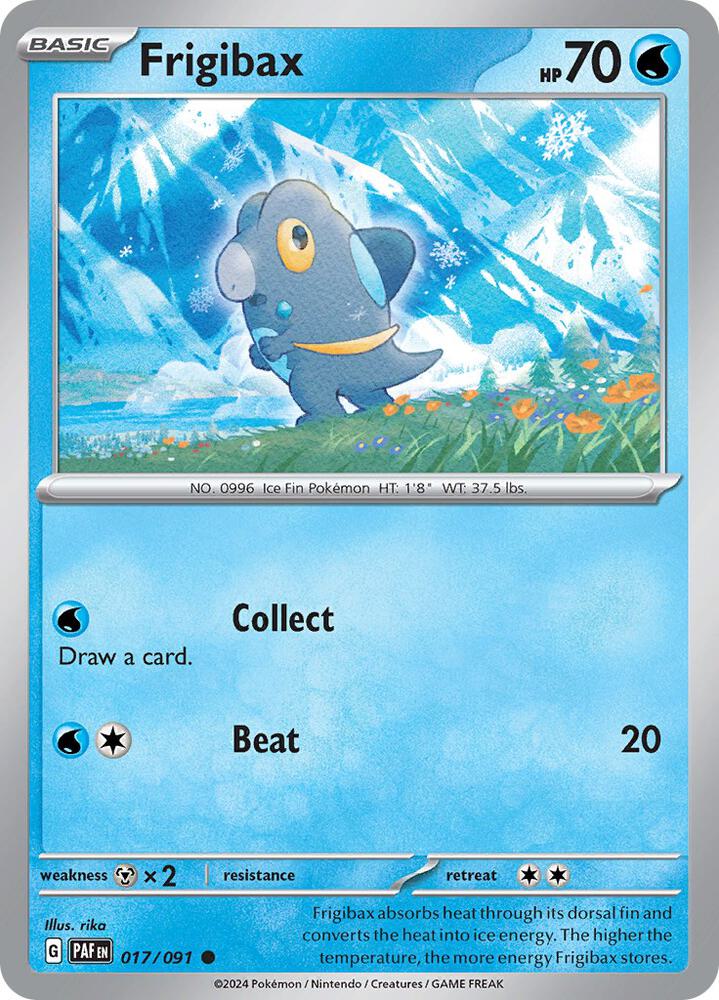 Frigibax 017/091 card from SV: Paldean Fates