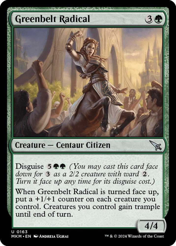 Greenbelt Radical 163 card from Murders at Karlov Manor