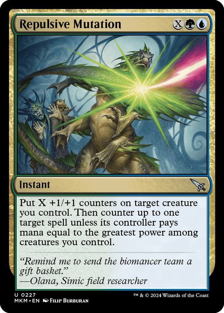 Repulsive Mutation 227 card from Murders at Karlov Manor