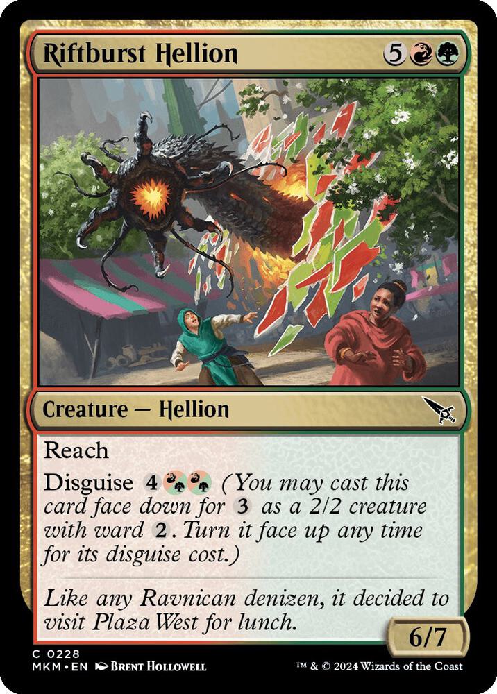 Riftburst Hellion 228 card from Murders at Karlov Manor