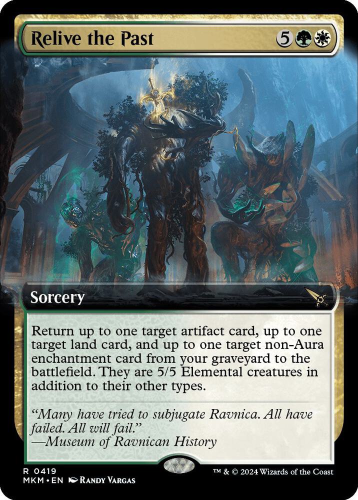 Relive the Past (Extended Art) 419 card from Murders at Karlov Manor