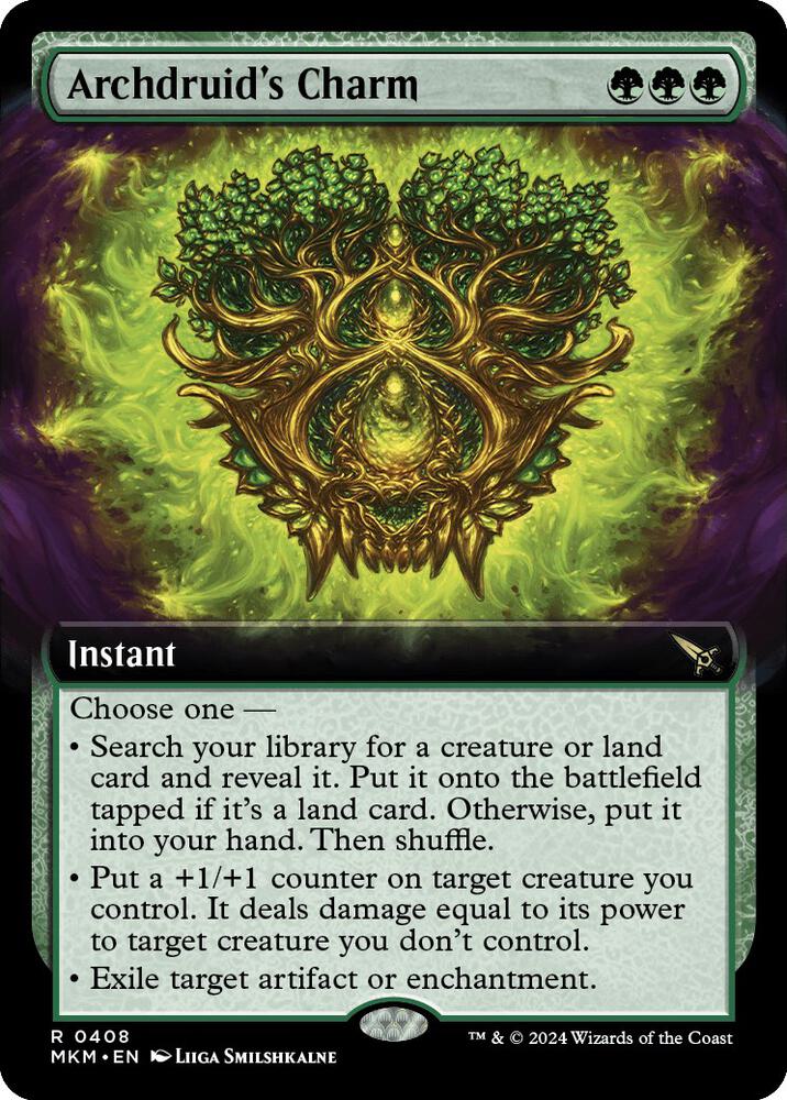 Archdruid's Charm (Extended Art) 408 card from Murders at Karlov Manor
