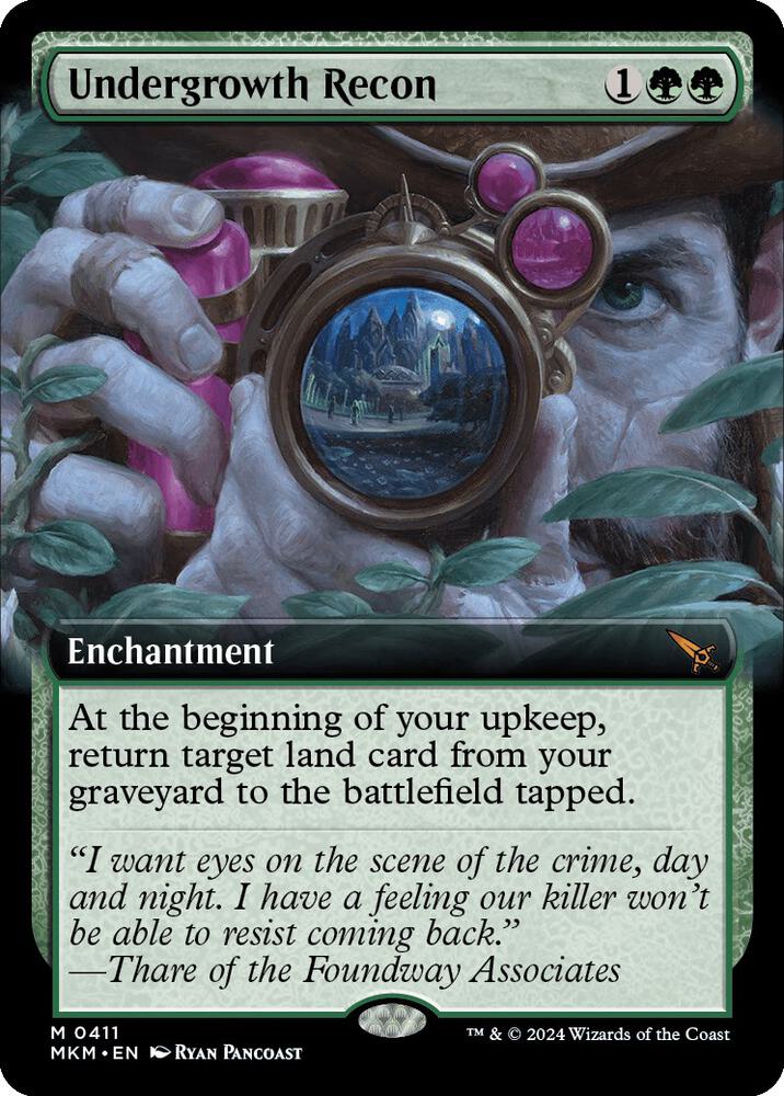 Undergrowth Recon (Extended Art) 411 card from Murders at Karlov Manor