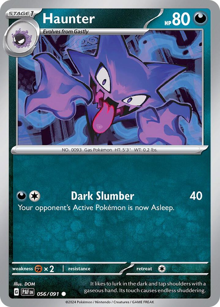 Haunter 056/091 card from SV: Paldean Fates