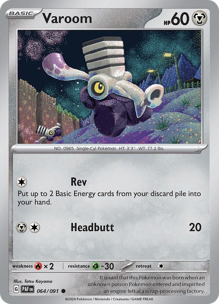 Varoom 064/091 card from SV: Paldean Fates