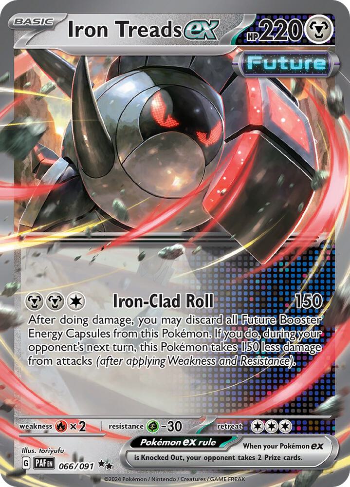 Iron Treads ex 066/091 card from SV: Paldean Fates