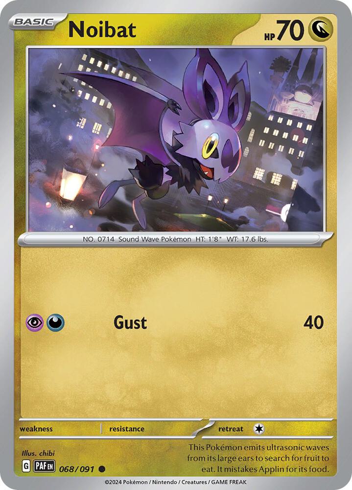 Noibat 068/091 card from SV: Paldean Fates