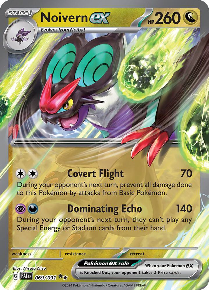 Noivern ex 069/091 card from SV: Paldean Fates