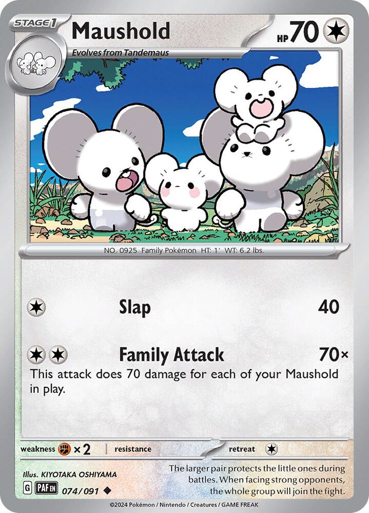 Maushold 074/091 card from SV: Paldean Fates