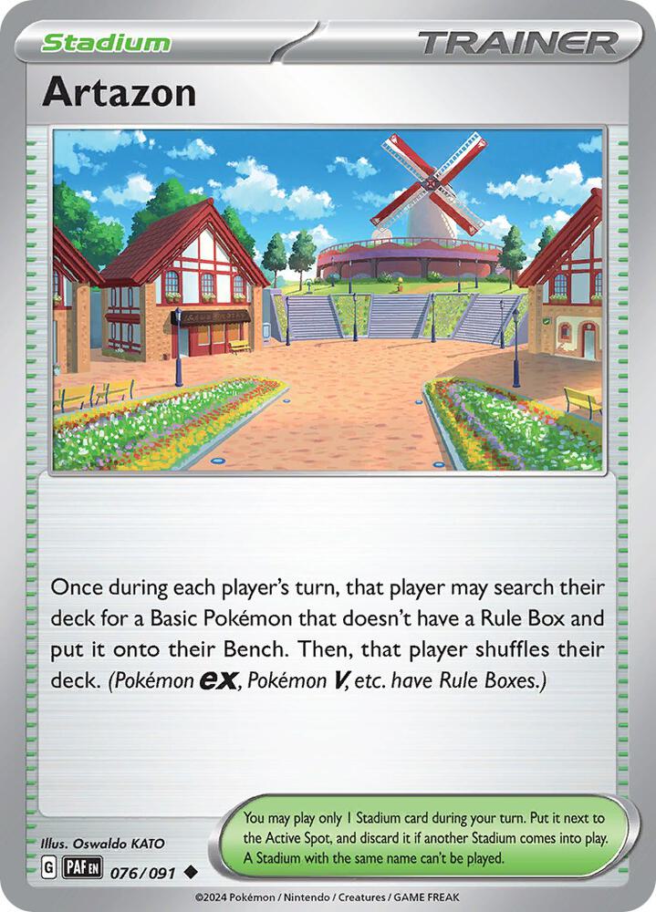 Artazon 076/091 card from SV: Paldean Fates