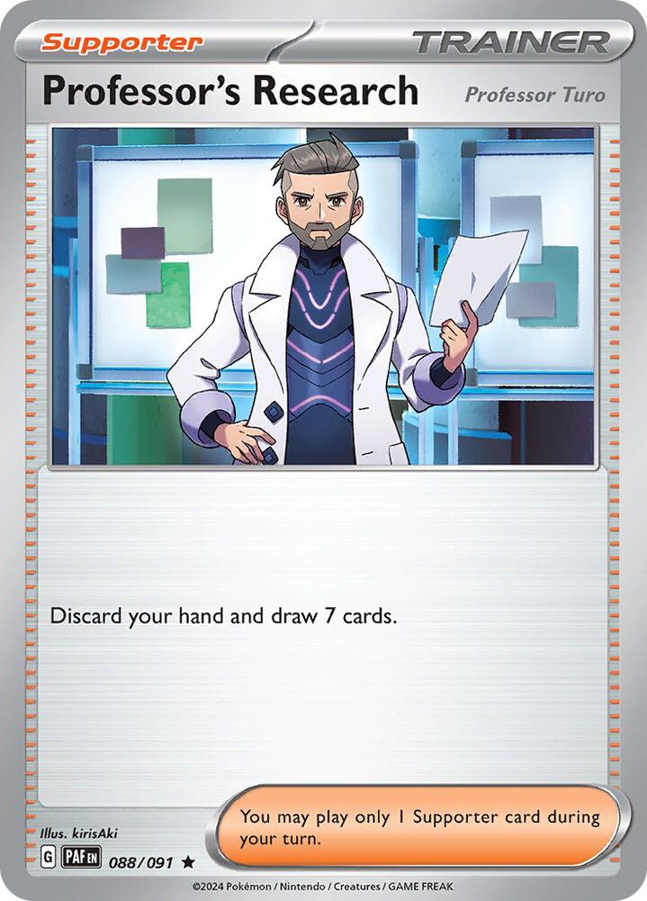 Professor's Research 088/091 card from SV: Paldean Fates