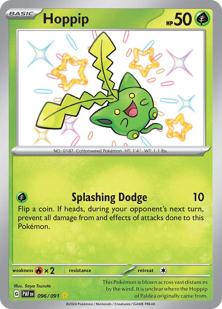 Hoppip 096/091 card from SV: Paldean Fates