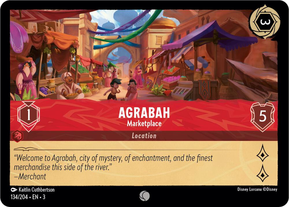 Agrabah - Marketplace 134/204 card from Into the Inklands
