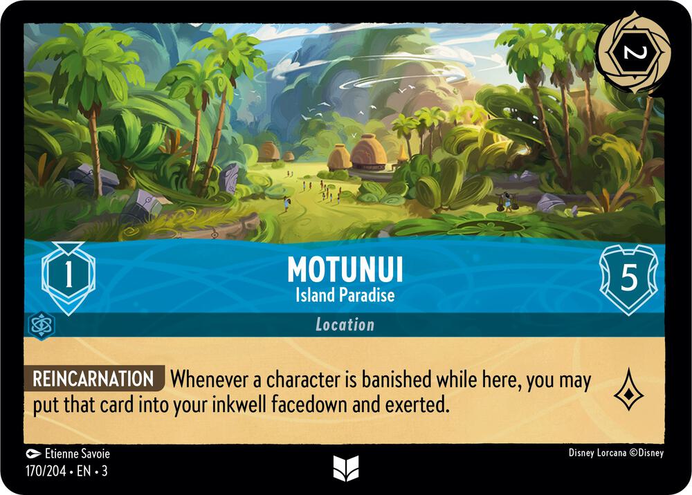 Motunui - Island Paradise 170/204 card from Into the Inklands