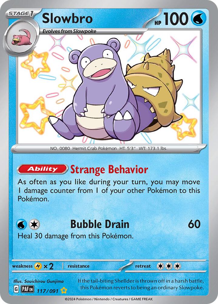 Slowbro 117/091 card from SV: Paldean Fates