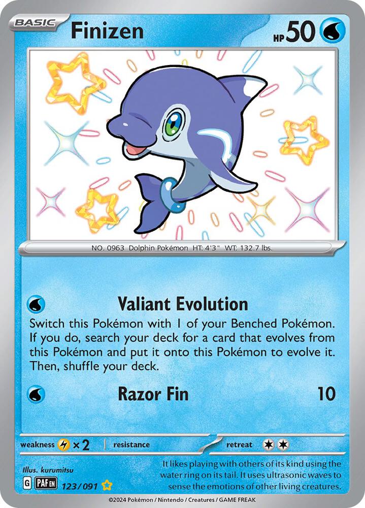 Finizen 123/091 card from SV: Paldean Fates