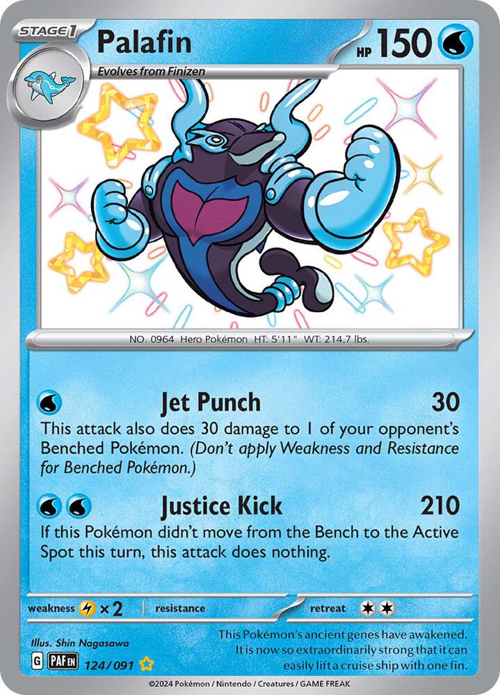 Palafin 124/091 card from SV: Paldean Fates