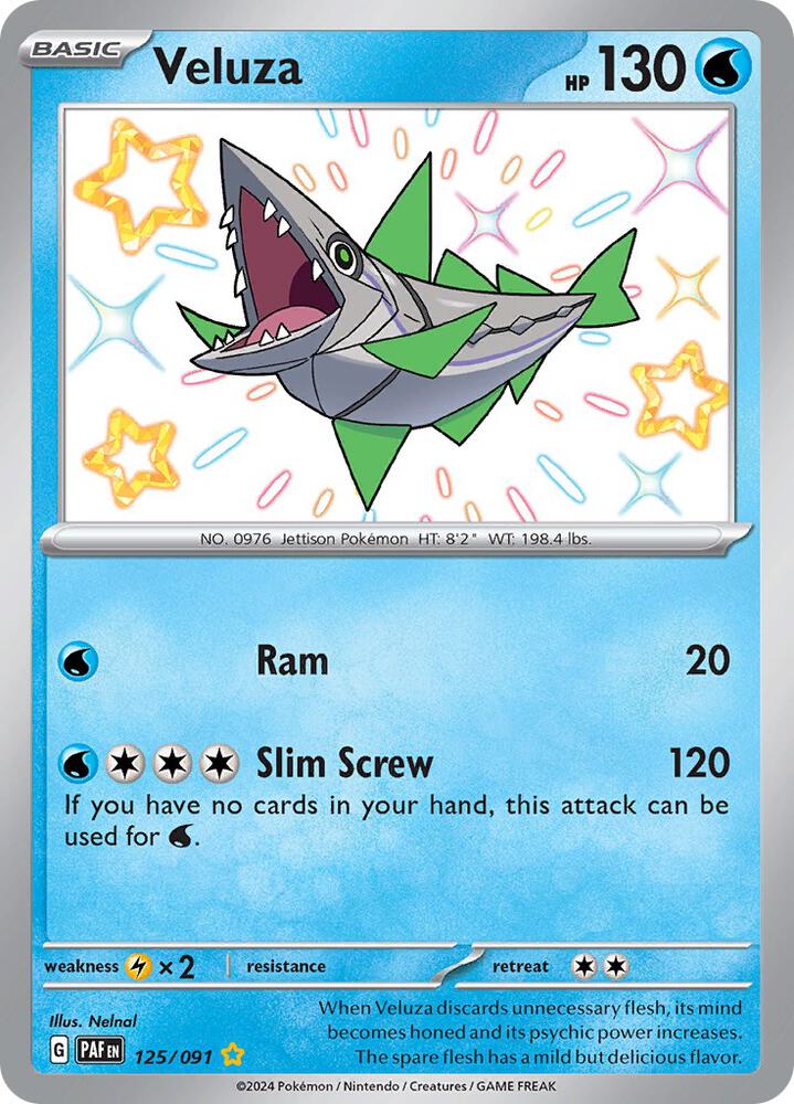Veluza 125/091 card from SV: Paldean Fates