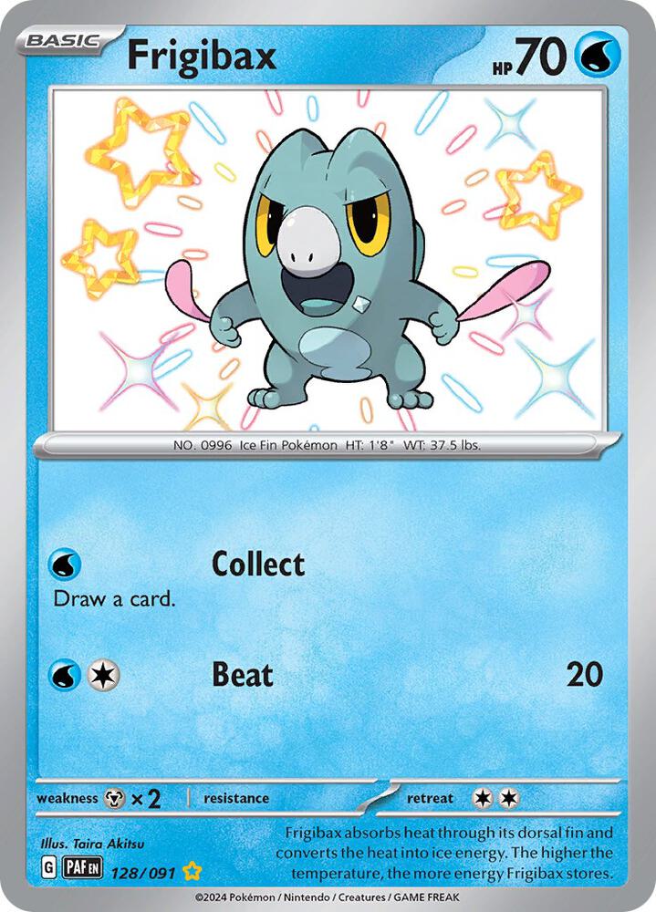 Frigibax 128/091 card from SV: Paldean Fates