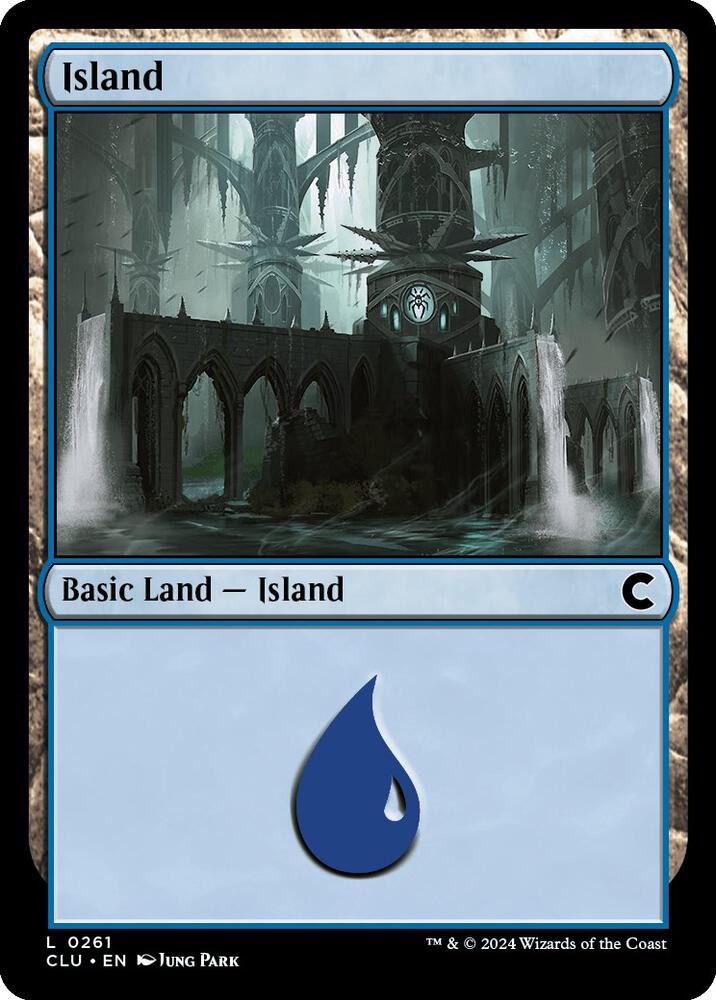Island 261 card from Ravnica: Clue Edition