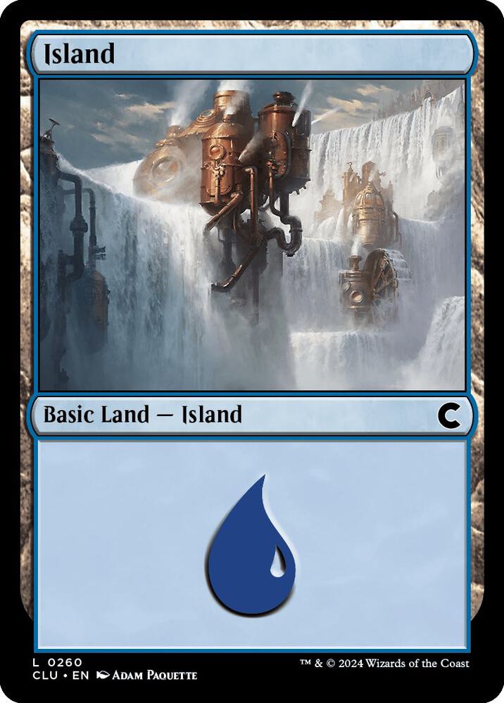 Island 260 card from Ravnica: Clue Edition