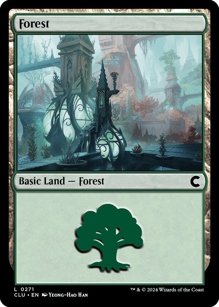 Forest 271 card from Ravnica: Clue Edition