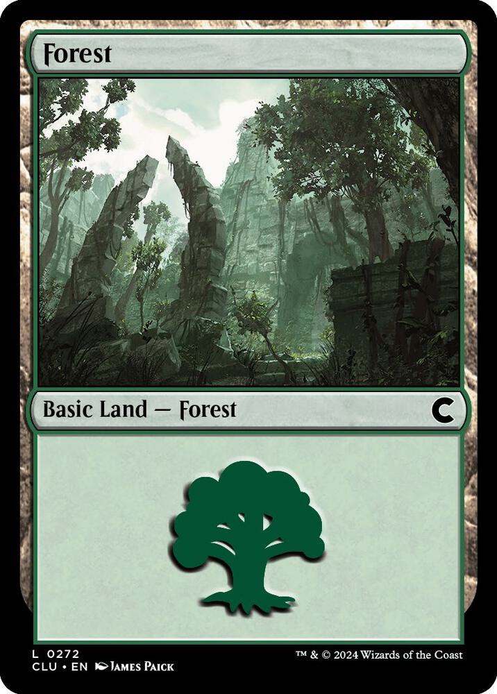 Forest 272 card from Ravnica: Clue Edition