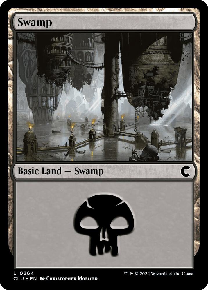 Swamp 264 card from Ravnica: Clue Edition