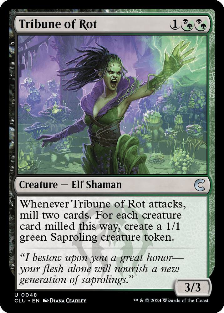 Tribune of Rot 48 card from Ravnica: Clue Edition