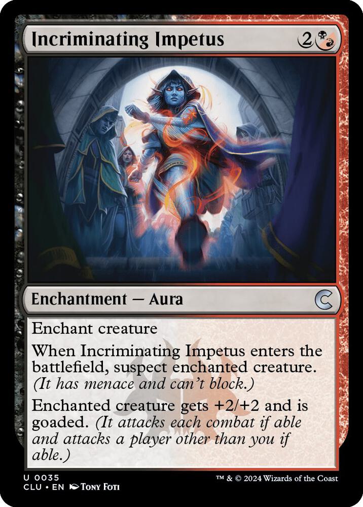 Incriminating Impetus 35 card from Ravnica: Clue Edition