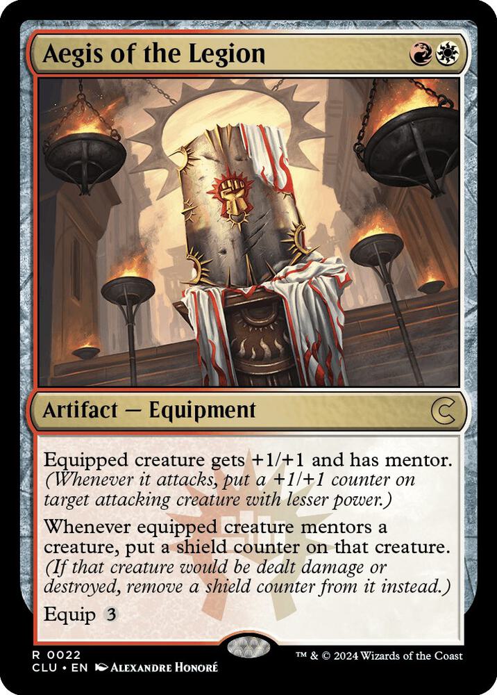 Aegis of the Legion 22 card from Ravnica: Clue Edition
