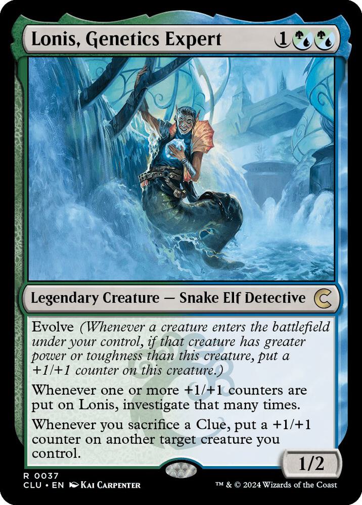 Lonis, Genetics Expert 37 card from Ravnica: Clue Edition