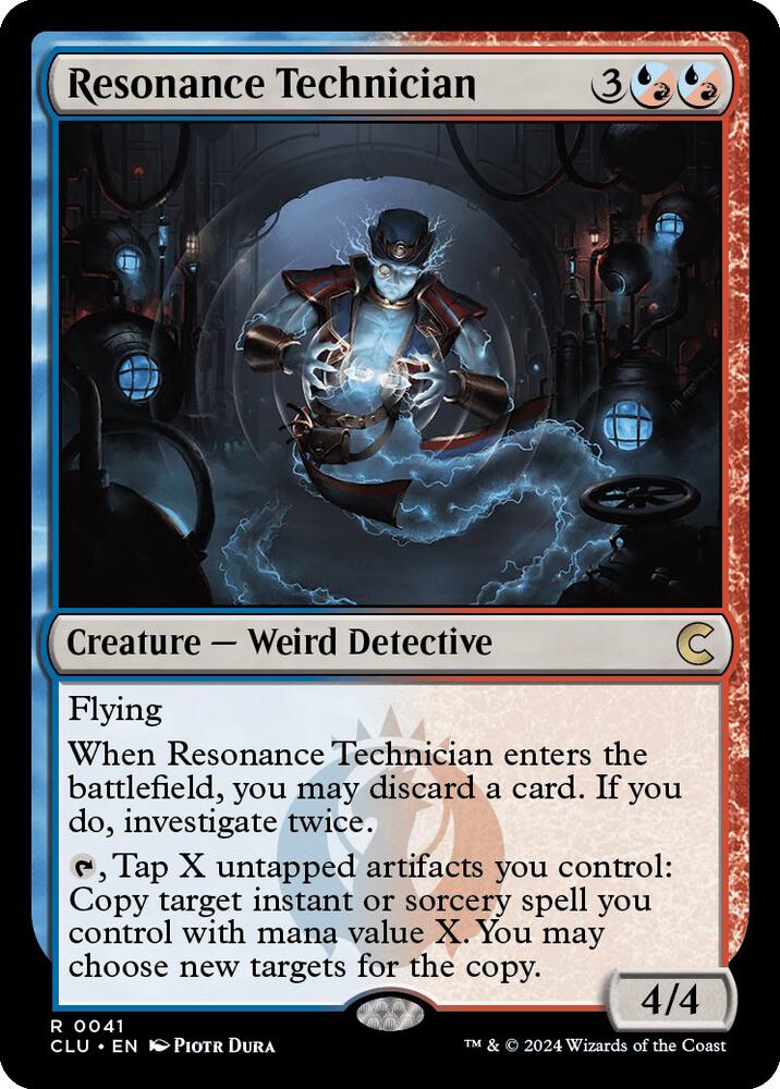 Resonance Technician 41 card from Ravnica: Clue Edition