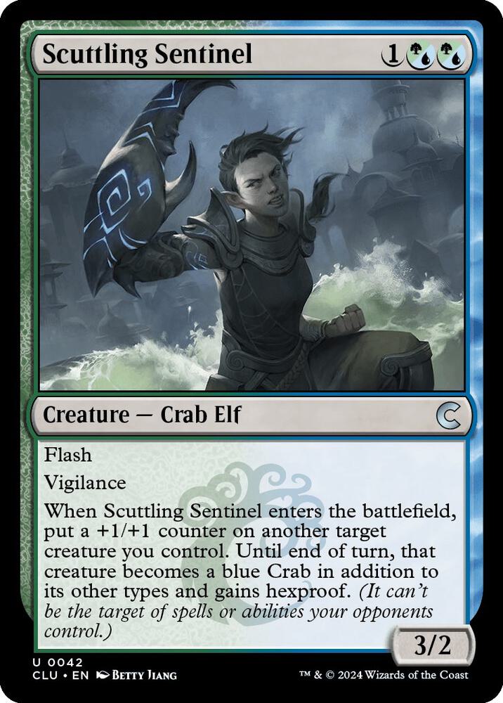 Scuttling Sentinel 42 card from Ravnica: Clue Edition