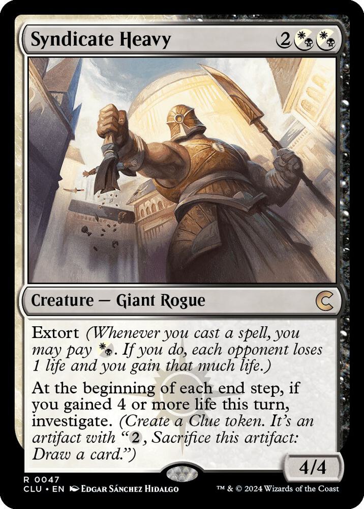 Syndicate Heavy 47 card from Ravnica: Clue Edition