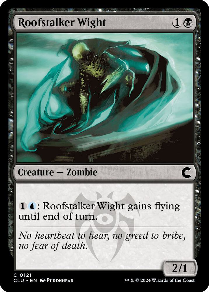 Roofstalker Wight 121 card from Ravnica: Clue Edition