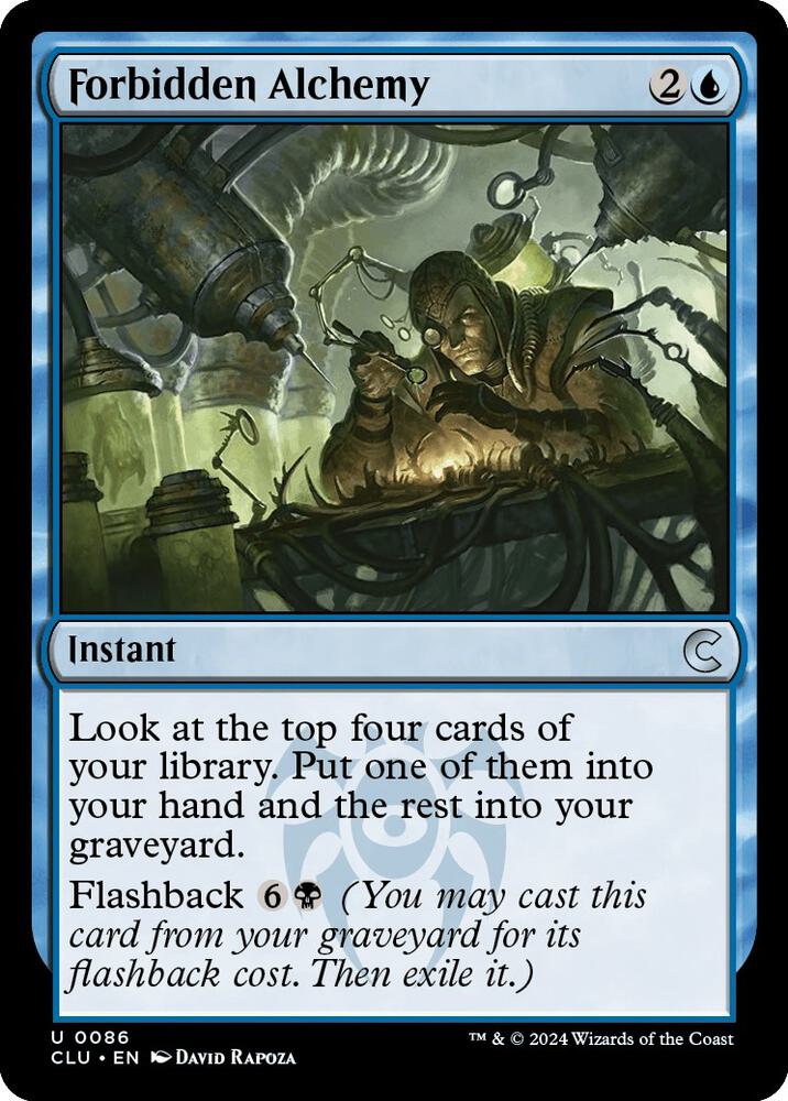 Forbidden Alchemy 86 card from Ravnica: Clue Edition